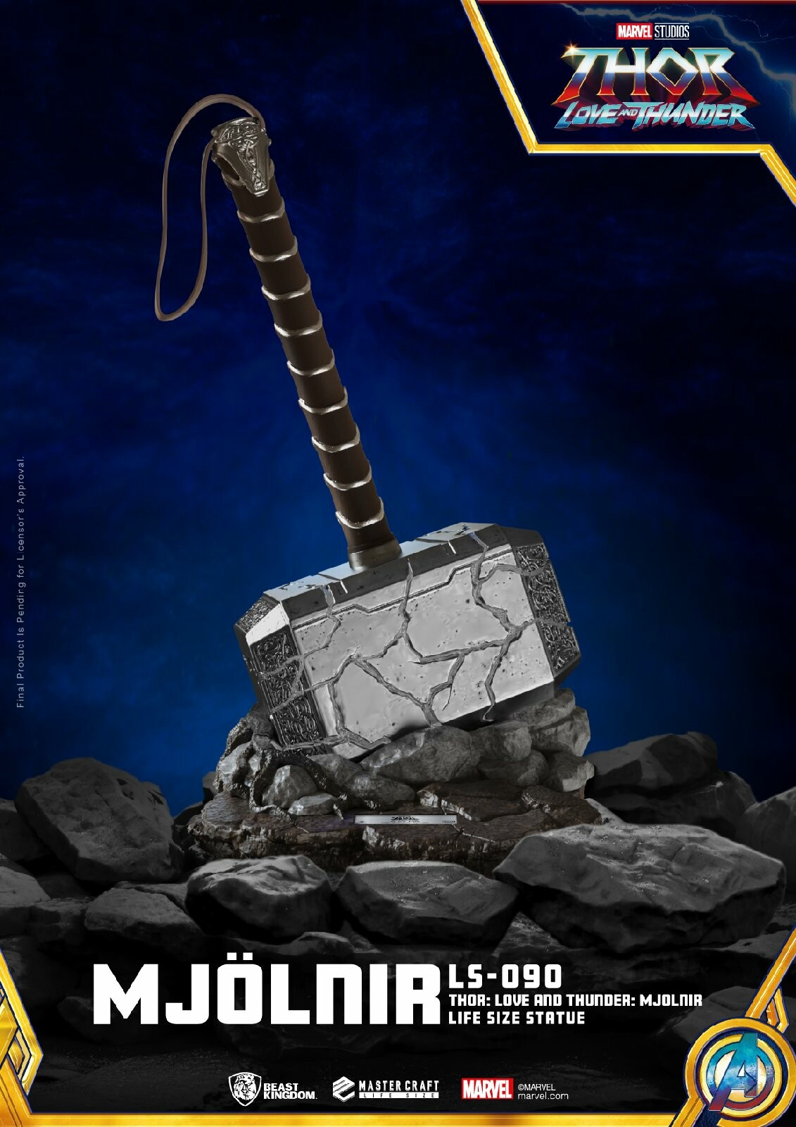 Thor: Love and Thunder – Mjolnir 1:1 Scale Statue – BEAST KINGDOM