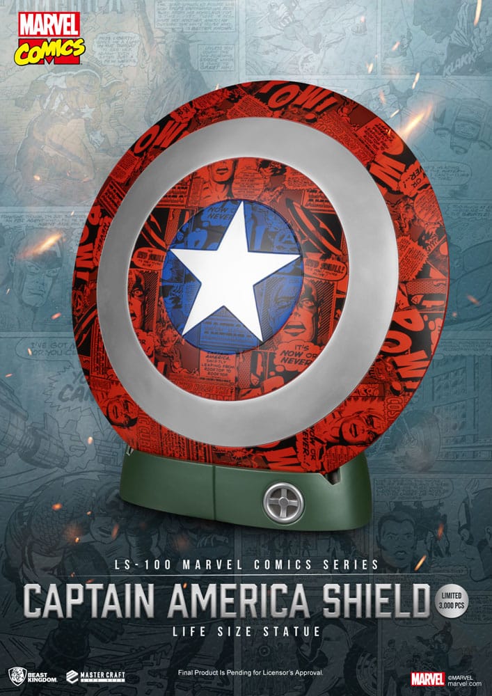 Marvel Comics PVC Captain America Bouclier Life Size Statue – BEAST KINGDOM