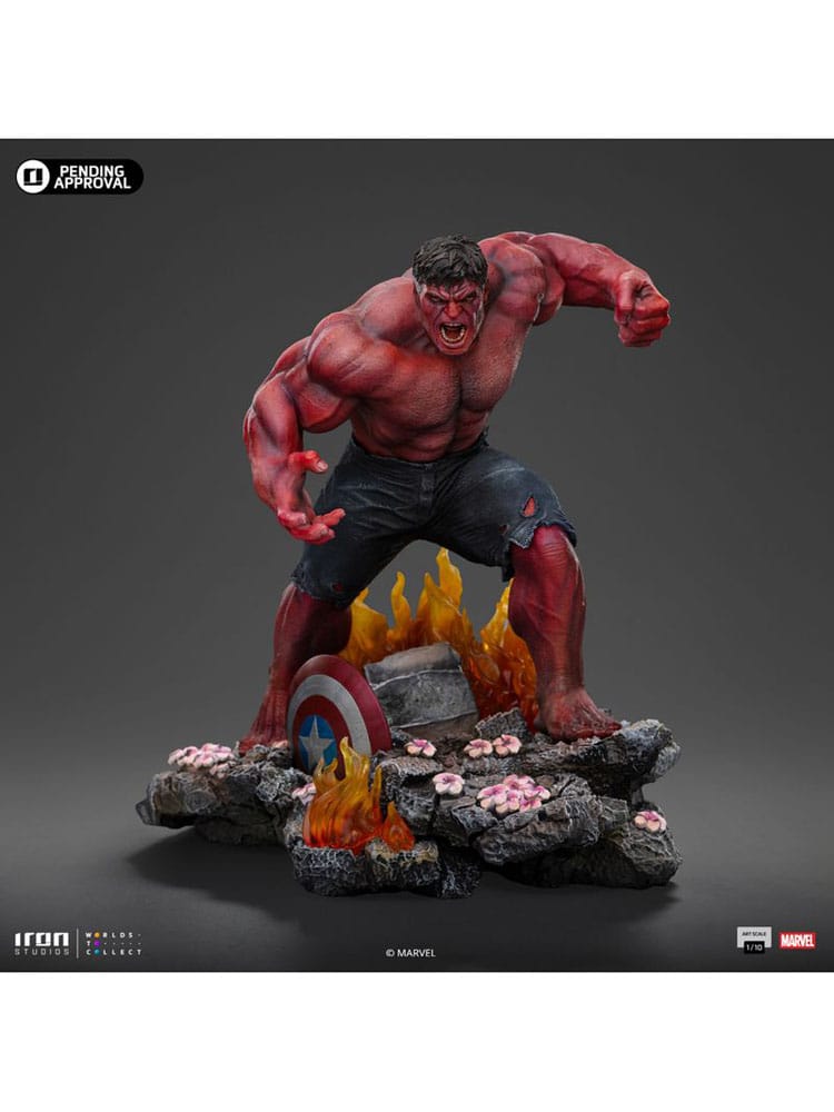 Marvel statuette 1/10 Art Scale Red Hulk – IRON STUDIOS