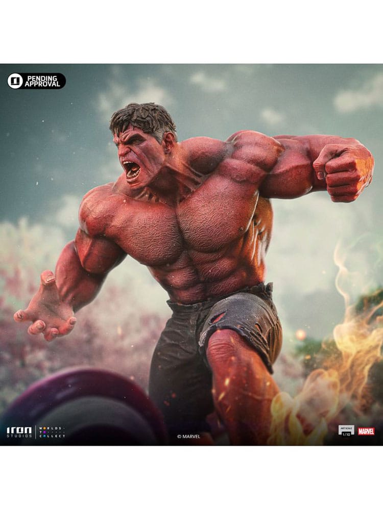 Marvel statuette 1/10 Art Scale Red Hulk – IRON STUDIOS