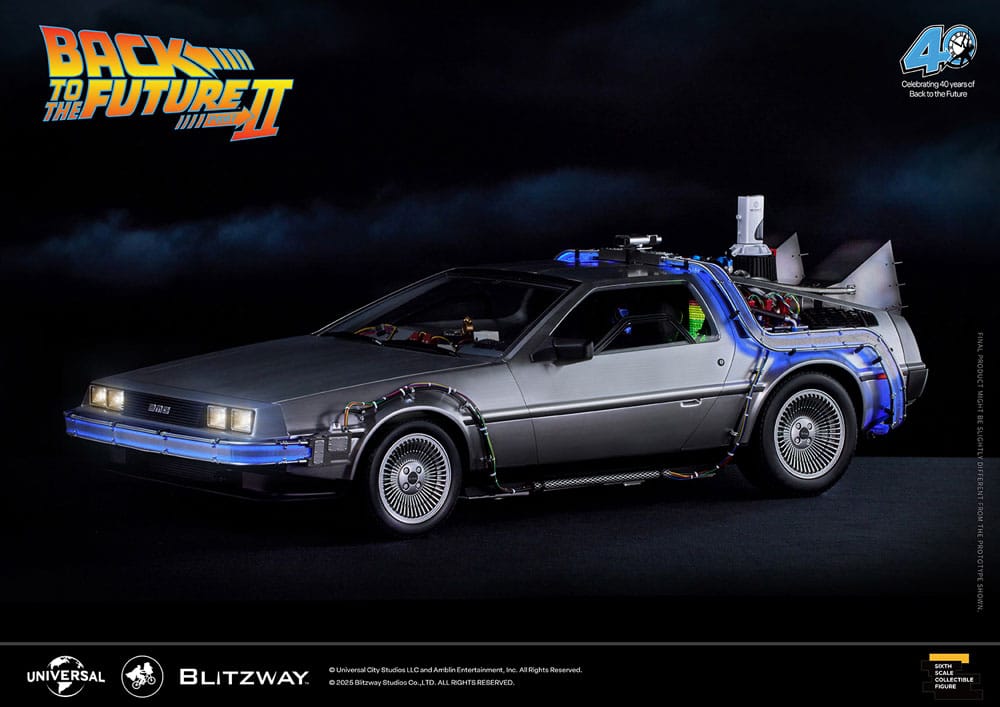 Retour vers le futur II Véhicule 1/6 Time Machine – BLITZWAY