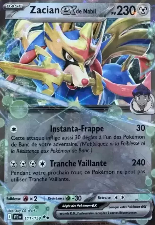 Pokémon – Coffret 4 Boosters – Zacian EX de Nabil