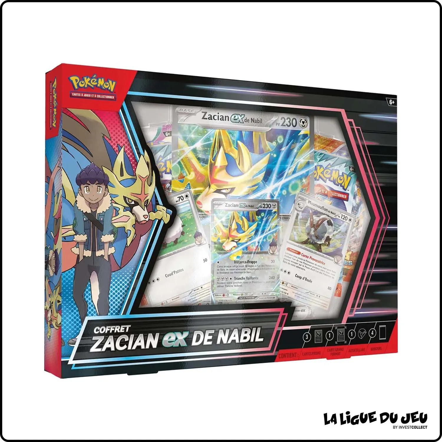 Pokémon – Coffret 4 Boosters – Zacian EX de Nabil