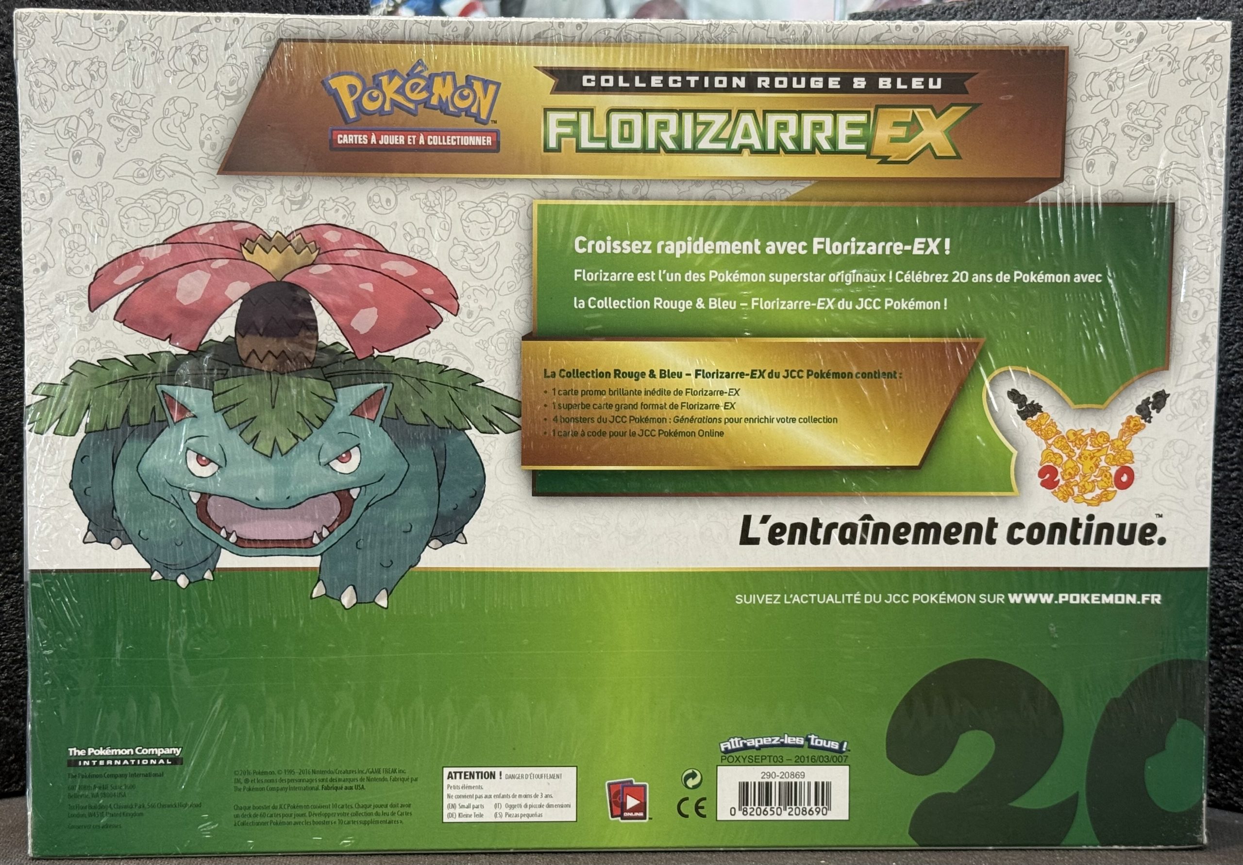 Pokemon – COFFRET FLORIZARRE-EX 20 ANS GÉNÉRATIONS (FR)