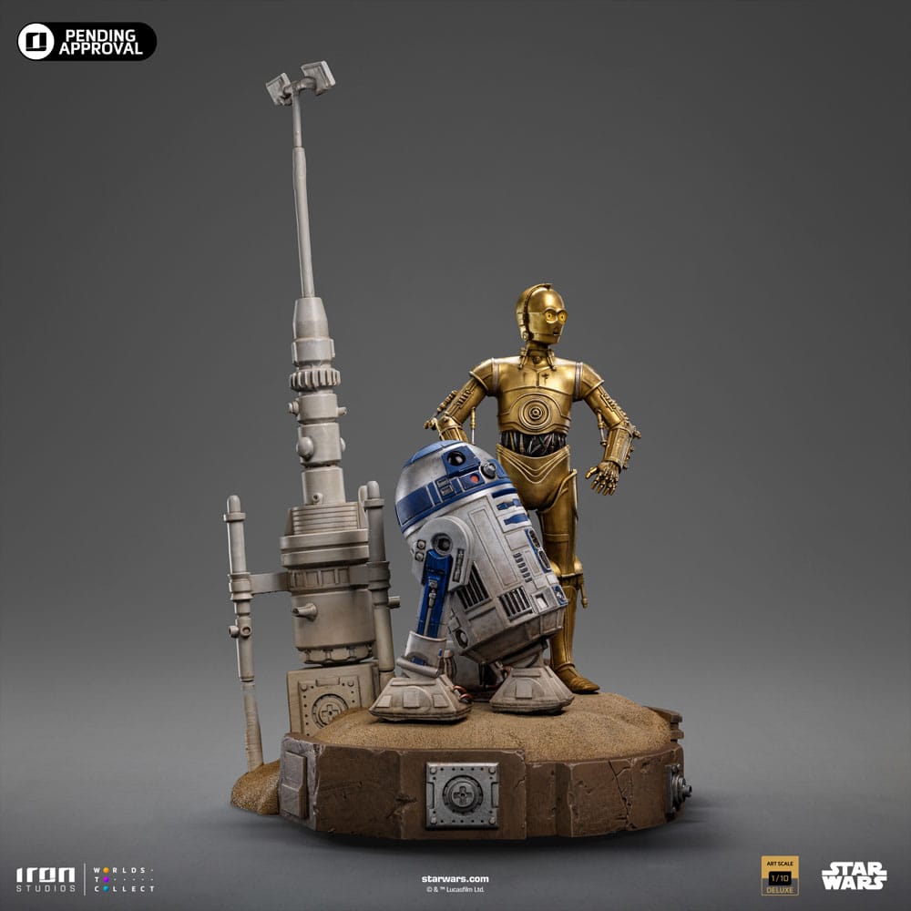 Star Wars statuette 1/10 Deluxe Art Scale C-3PO & R2D2 – IRON STUDIOS