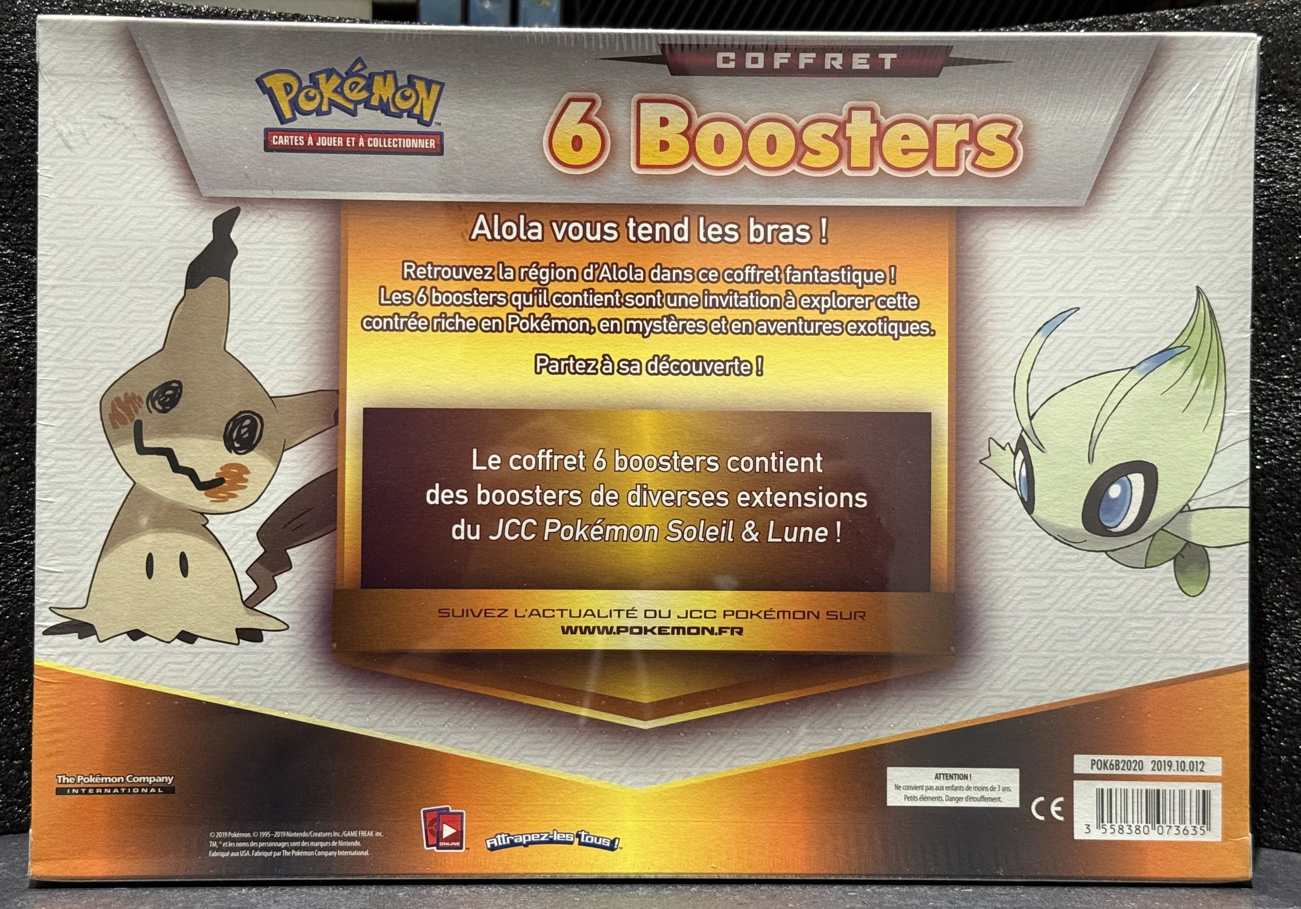 POKEMON -COFFRET 6 BOOSTERS SOLEIL ET LUNE 2017 FR