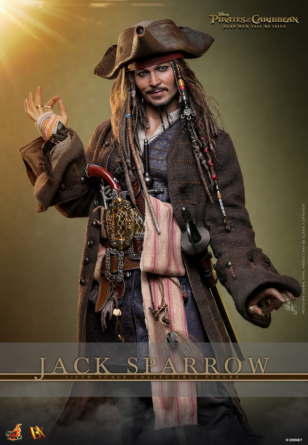 Pirates of the Caribbean: Dead Men Tell No Tales – Jack Sparrow 1:6 Scale Figure : HOT TOYS