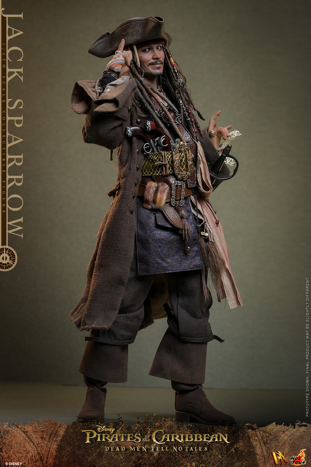 Pirates of the Caribbean: Dead Men Tell No Tales – Jack Sparrow 1:6 Scale Figure : HOT TOYS