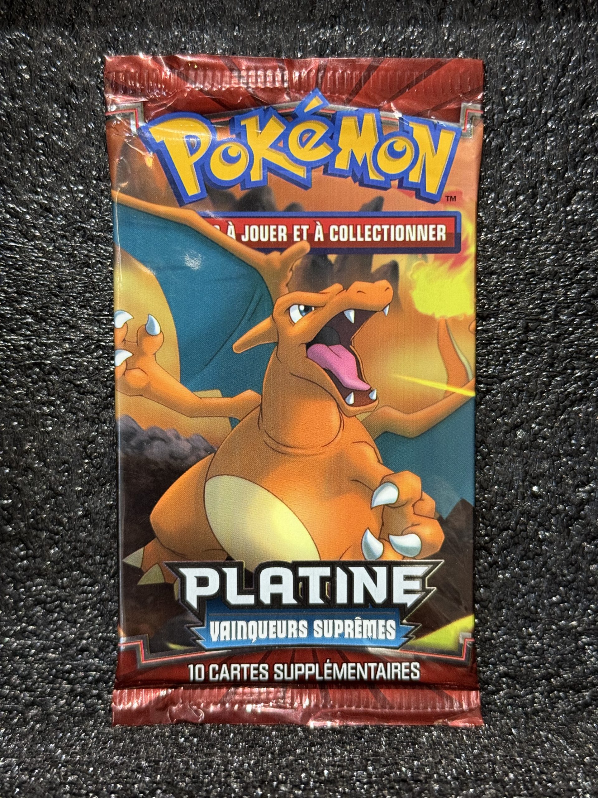 Pokemon – BOOSTER PLATINE VAINQUEURS SUPRÊME ILLUSTRATION DRACAUFEU FR PARFAIT ÉTAT !