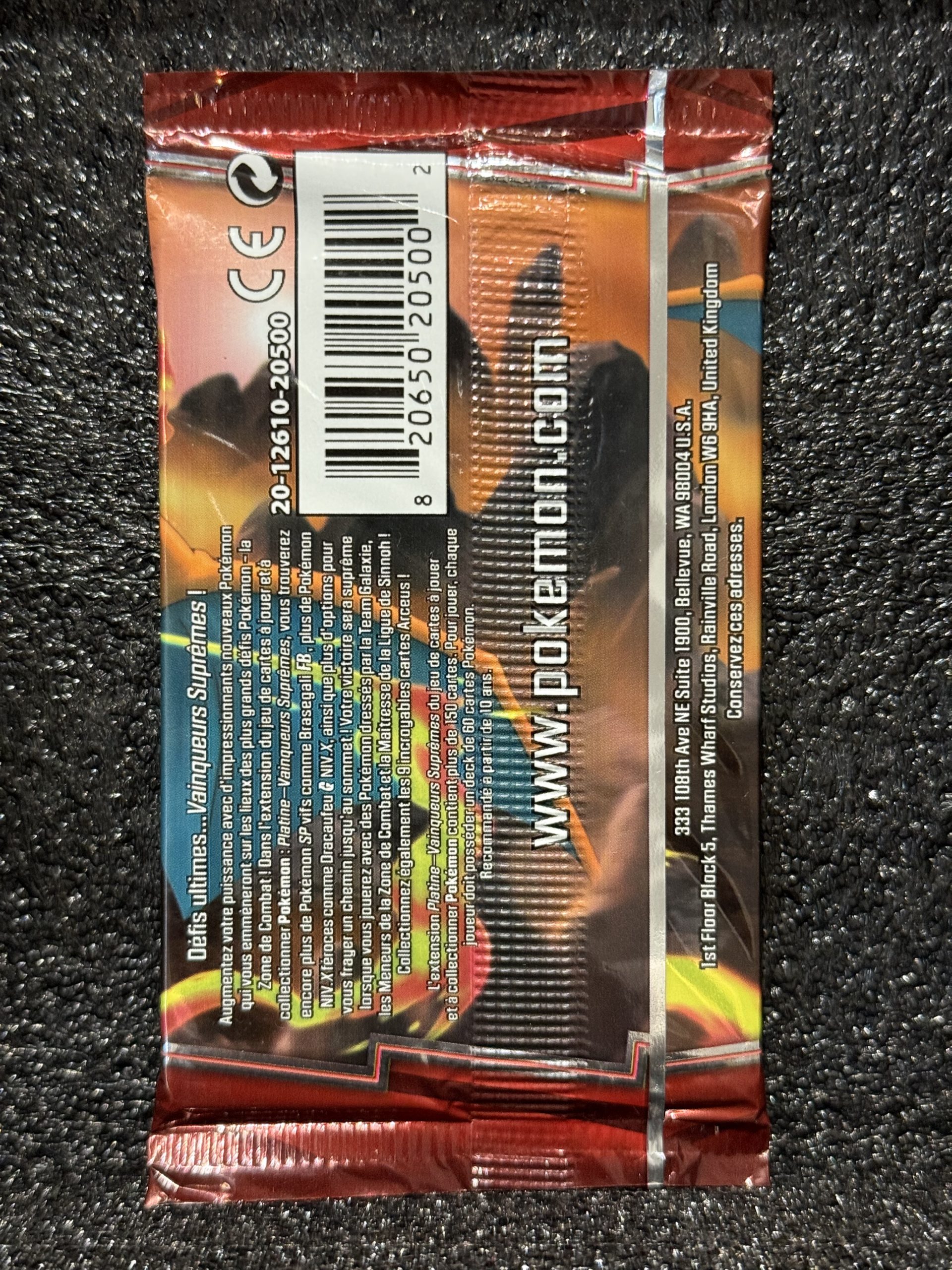 Pokemon – BOOSTER PLATINE VAINQUEURS SUPRÊME ILLUSTRATION DRACAUFEU FR PARFAIT ÉTAT !