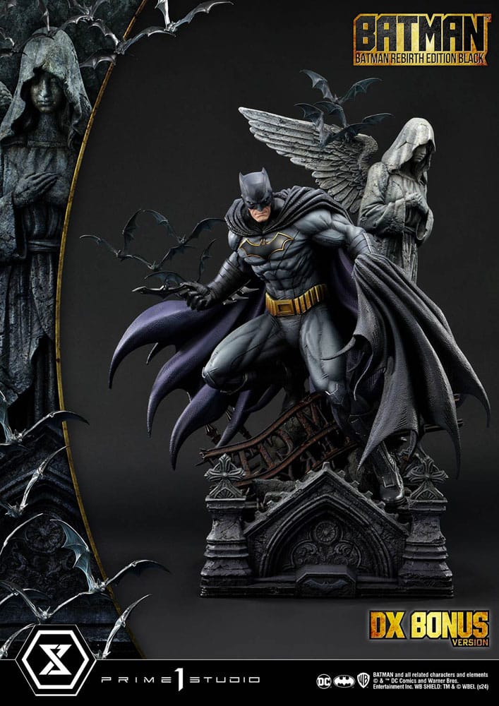 Batman statuette Ultimate Premium Masterline Series 1/4 Batman Rebirth Edition Black Deluxe Bonus Version – PRIME 1 STUDIO