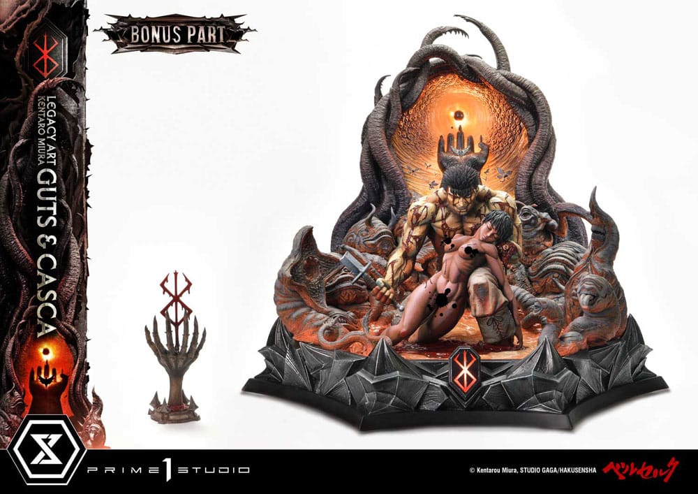 Berserk statuette Legacy Art Kentaro Miura 1/4 Guts & Casca Bonus Version – PRIME 1 STUDIO