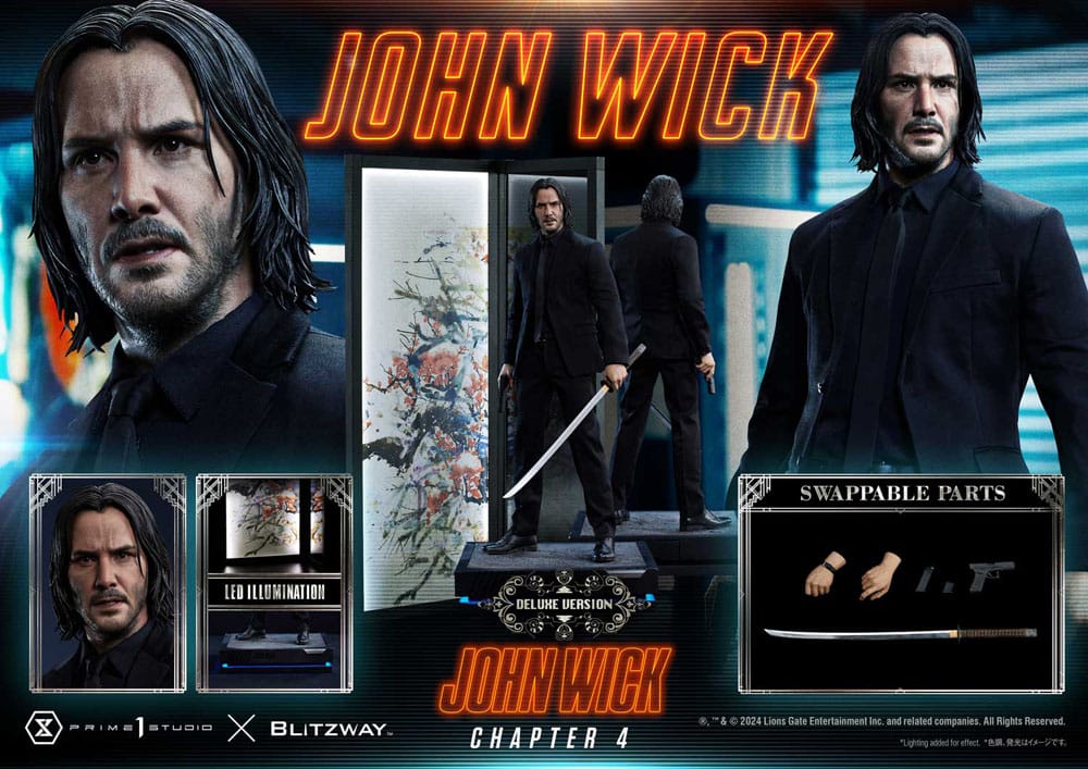 John Wick Chapter 4 statuette Ultimate Premium Masterline Series 1/4 John Wick Deluxe Version – PRIME 1 STUDIO