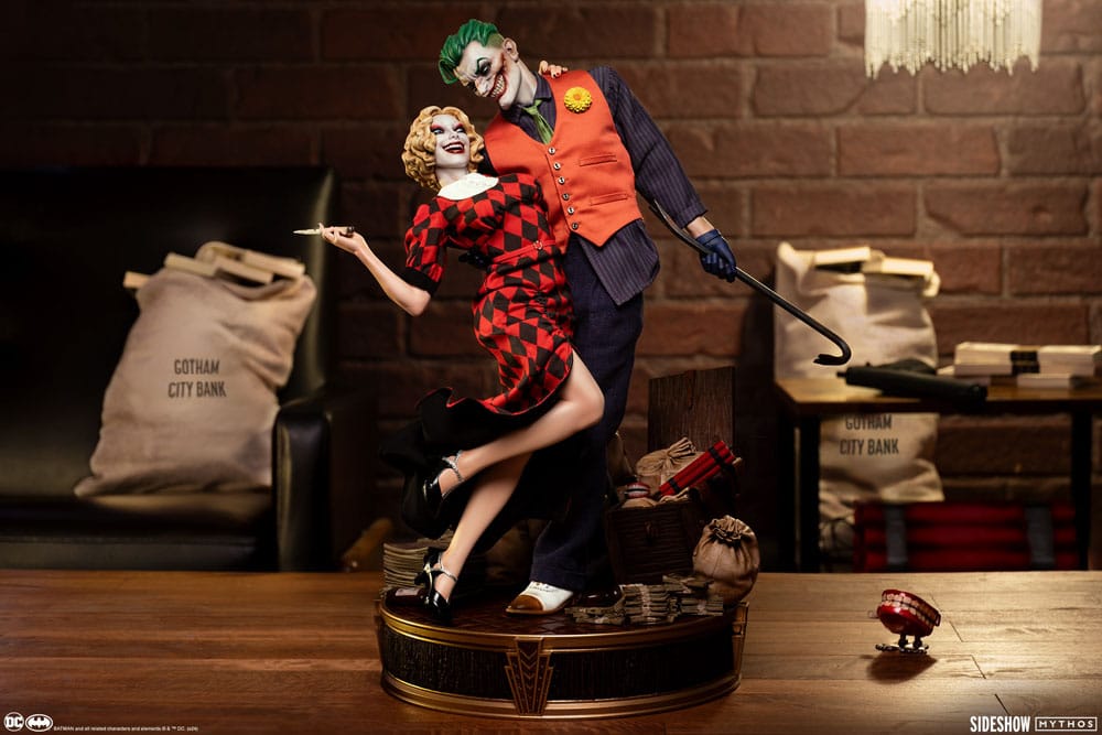 DC Comics Mythos statuette 1/5 The Joker and Harley Quinn: Lawless Love – SIDESHOW COLLECTIBLES