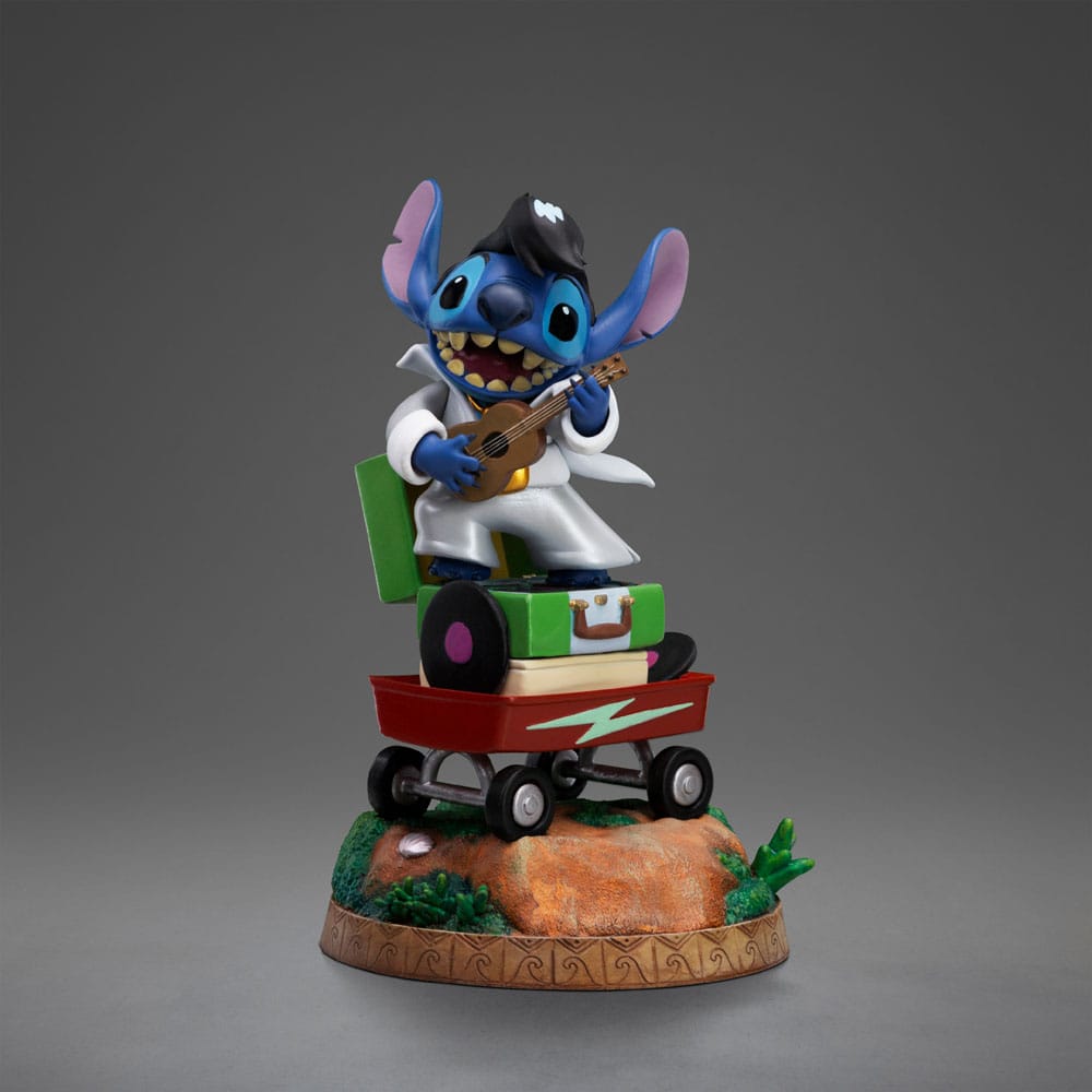 Lilo & Stitch statuette 1/10 Art Scale Stitch King of Rock – IRON STUDIOS