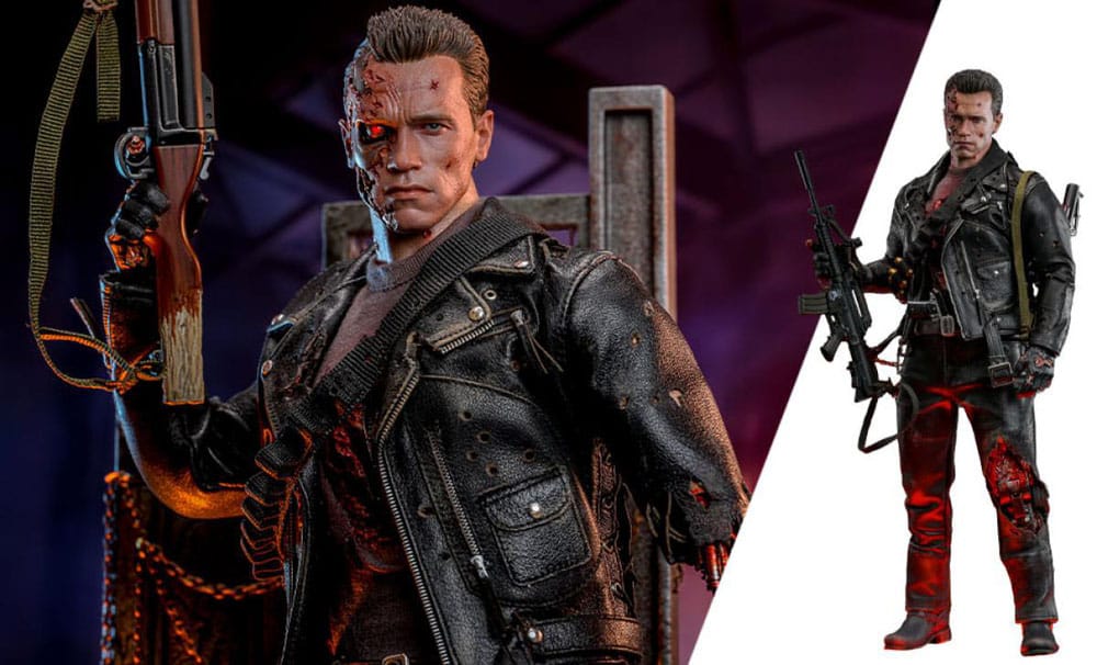 Terminator 2 figurine 1/6 Movie Masterpiece T-800 Battle Damaged Version 2.0 – HOT TOYS