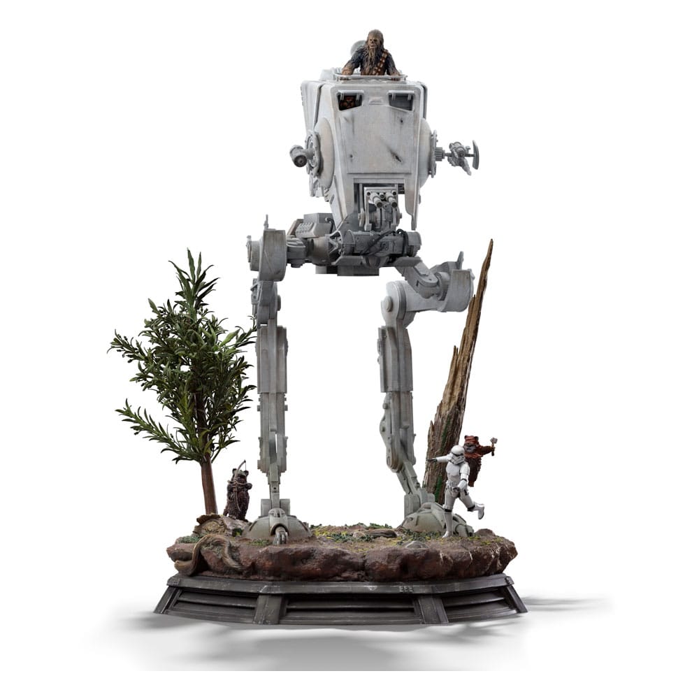 Star Wars statuette 1/20 Demi Art Scale AT-ST and Chewbacca – IRON STUDIOS