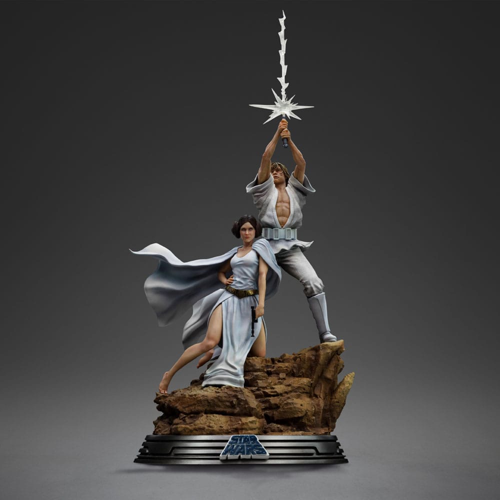 Star Wars statuette 1/10 Deluxe Art Scale Luke and Leia – IRON STUDIOS