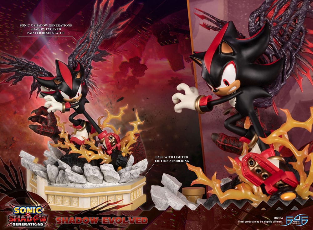 Sonic X Shadow Generations statuette Shadow Evolved FIRST 4 FIGURES