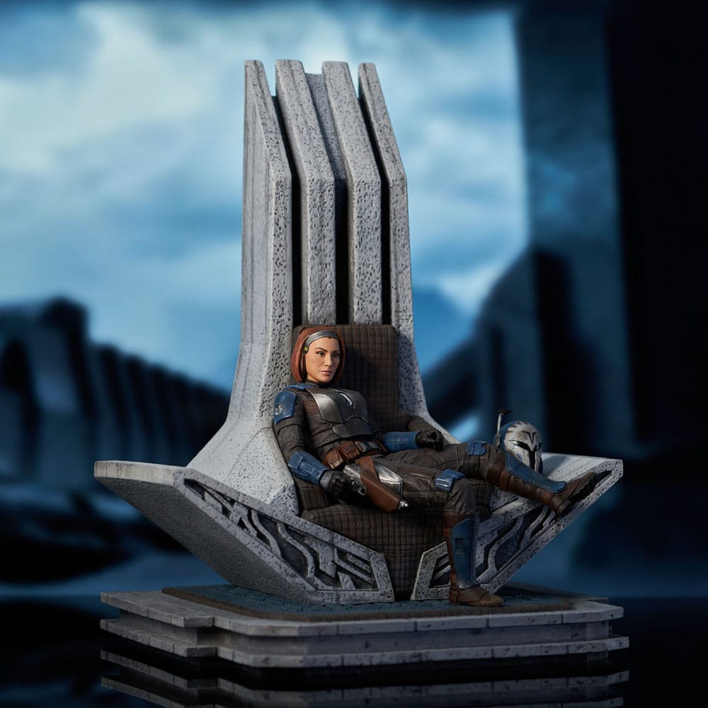 Star Wars: The Mandalorian statuette Premier Collection 1/7 Bo-Katan Kryze on Throne – GENTLE GIANT