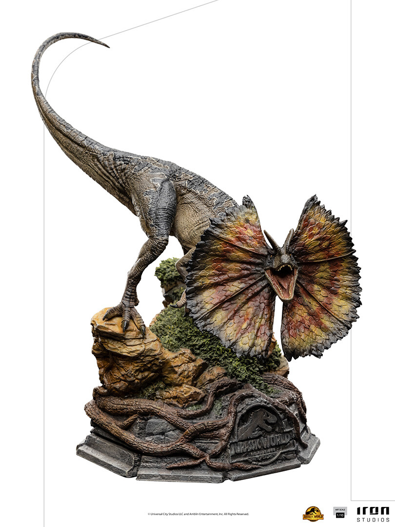 Jurassic World: Dominion – Dilophosaurus 1:10 Scale Statue – IRON STUDIOS