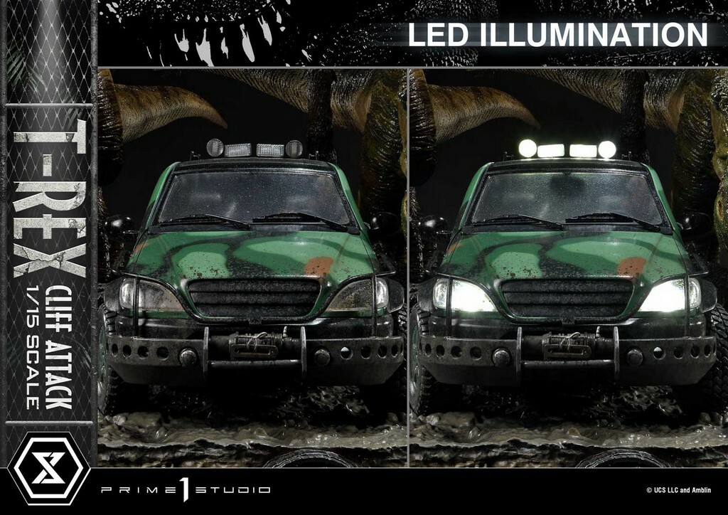 Jurassic Park: The Lost World – T-Rex Cliff Attack 1:15 Scale Statue – PRIME 1 STUDIO