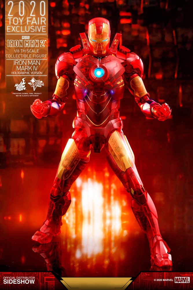Marvel : Iron man – Iron Man Mark IV (Holographic Version) 1:6 Scale Figure – HOT TOYS
