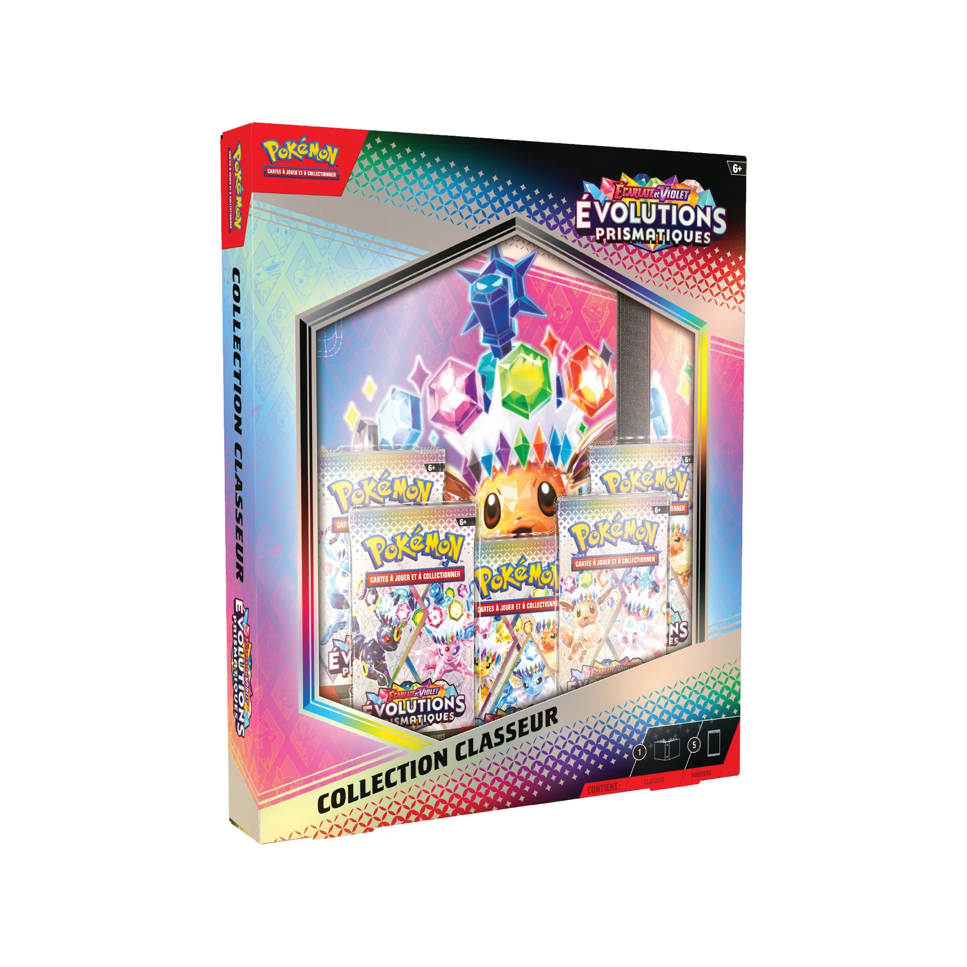 Coffret Classeur Pokémon Evolutions Prismatiques (Français) – ASMODEE
