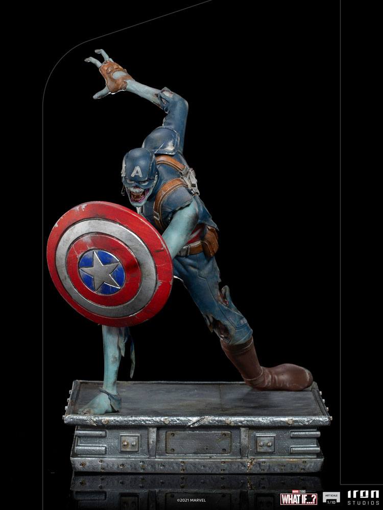 Marvel : What If…? – statuette 1/10 Art Scale Captain America Zombie – IRON STUDIOS