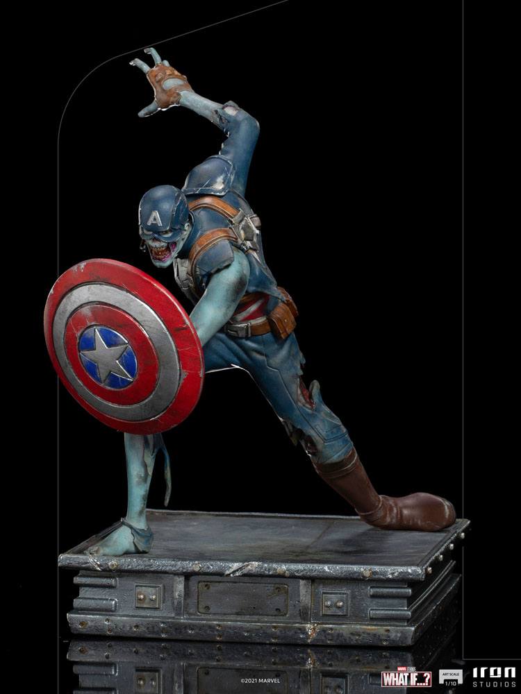 Marvel : What If…? – statuette 1/10 Art Scale Captain America Zombie – IRON STUDIOS
